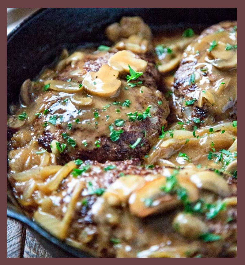 German Mushroom Gravy
 Salisbury Steak with Mushroom & ion Gravy Recipe