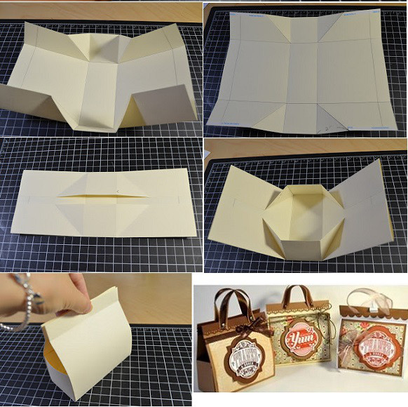 Gift Bag DIY
 Wonderful DIY Mini Cardboard Gift Bag
