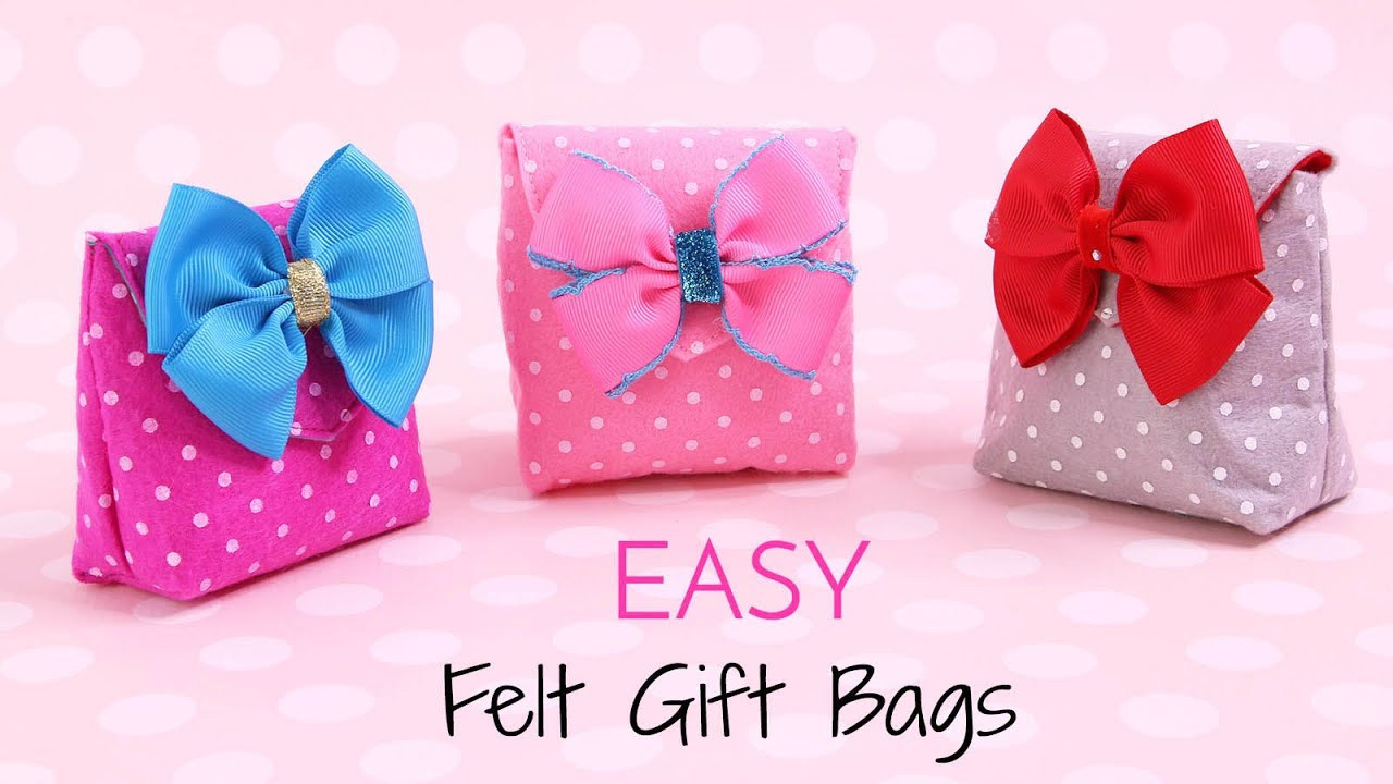 Gift Bag DIY
 How to Make a Gift Bag DIY Small Gift Bags Felt Crafts