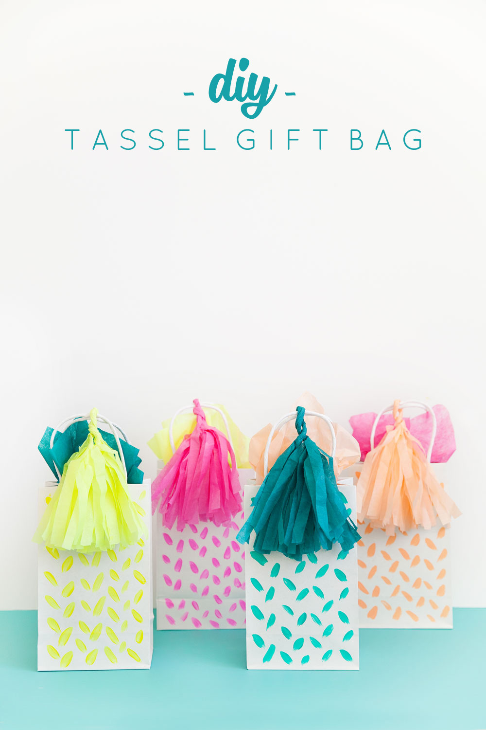 Gift Bag DIY
 DIY TASSEL GIFT BAG Tell Love and Party