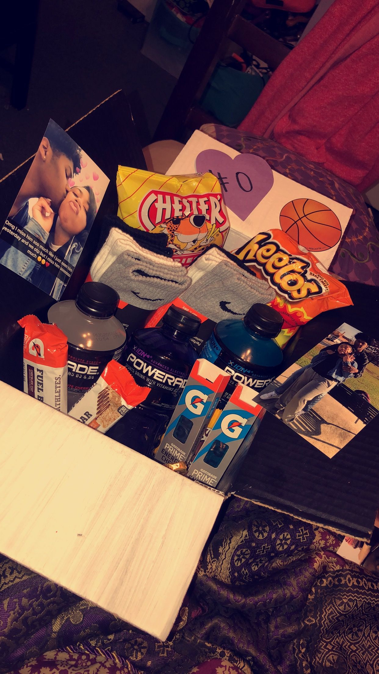 Gift Basket Ideas For Boyfriends
 Basketball care package for your boyfriend♥️