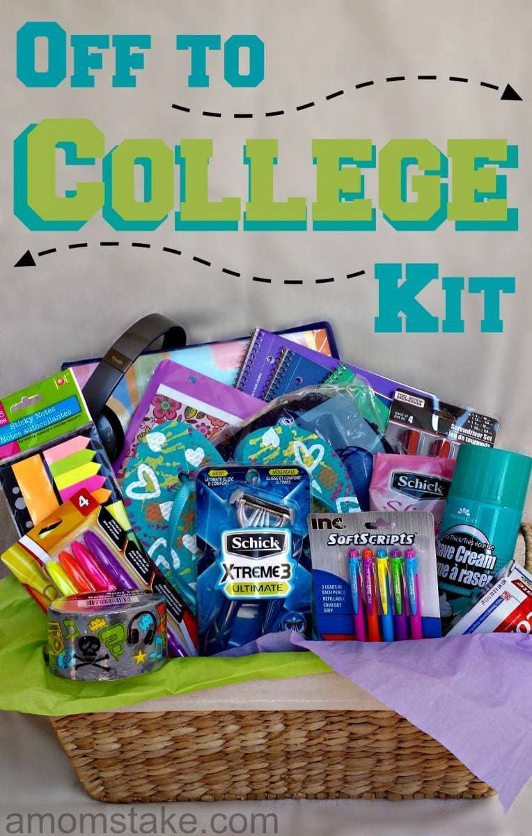 Gift Basket Ideas For College Students
 f to College Kit A Mom s Take