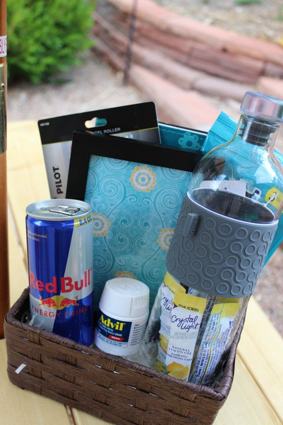 Gift Basket Ideas For College Students
 Back to College Gift Basket by GiftingMadeEasy on Etsy