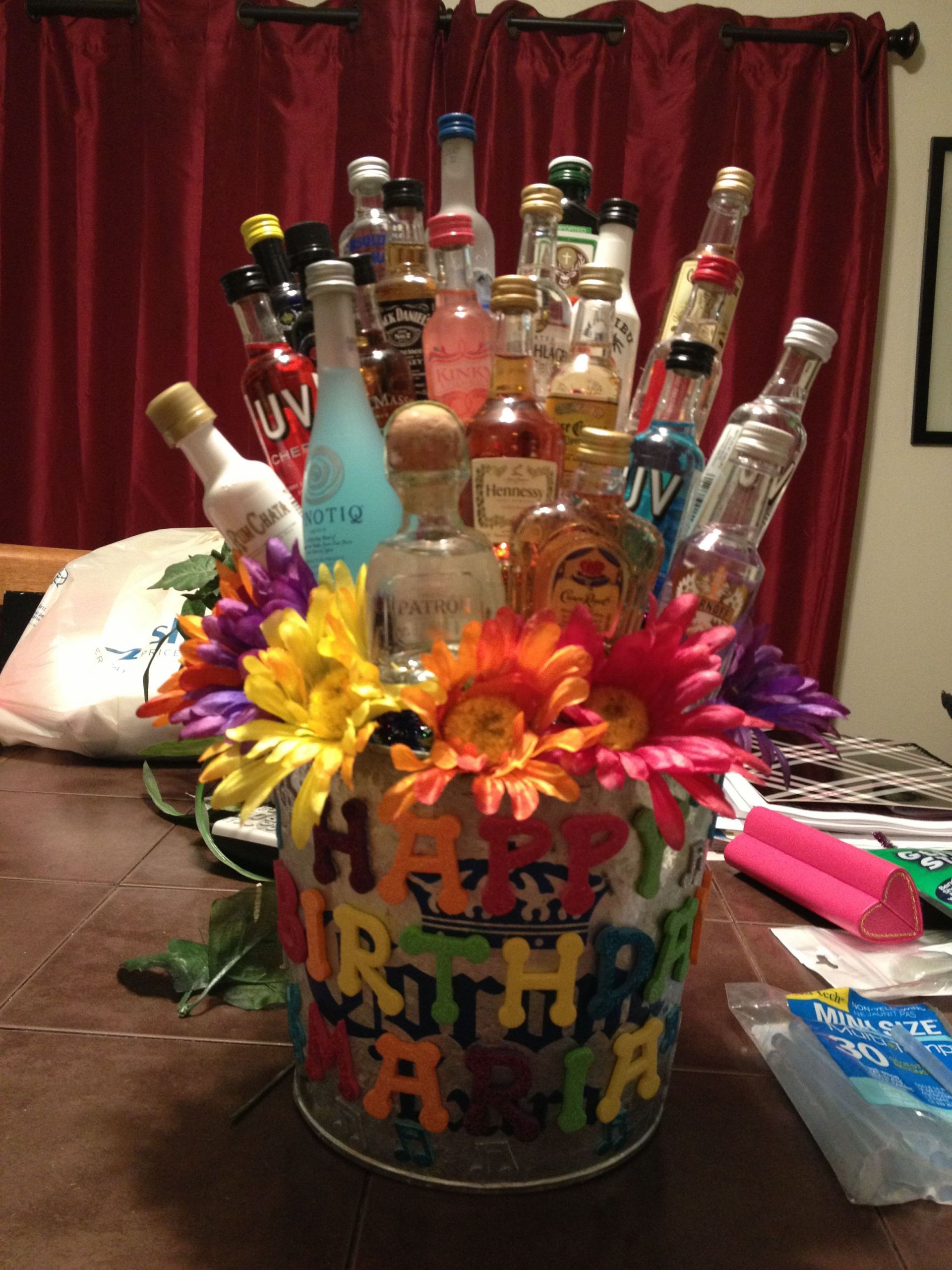 Gift Basket Ideas For Her
 Maria s 23rd birthday shot t basket