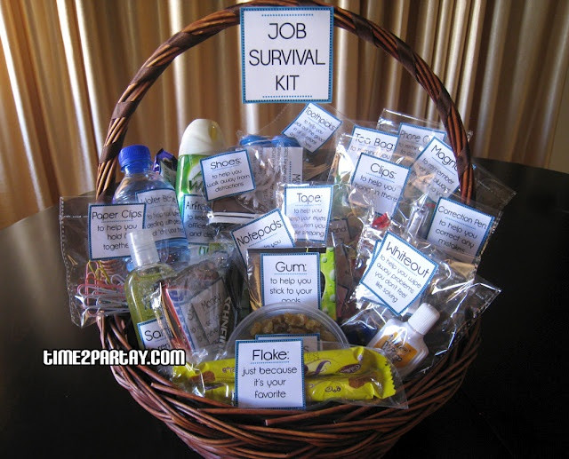 Gift Basket Ideas For Office Staff
 17 Best images about survival kit ideas on Pinterest