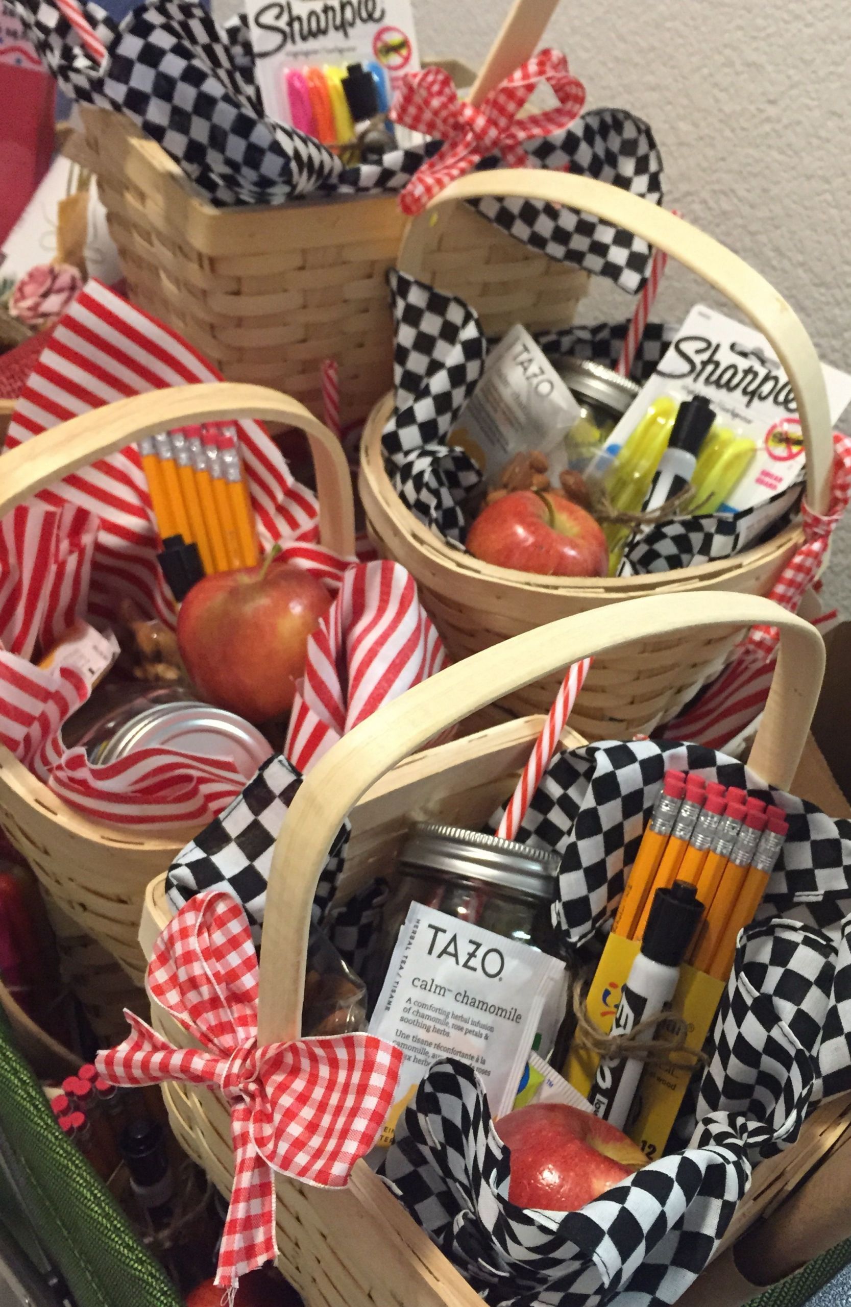 Gift Basket Ideas For Teacher Appreciation
 Teacher Appreciation Gifts I created these picnic themed