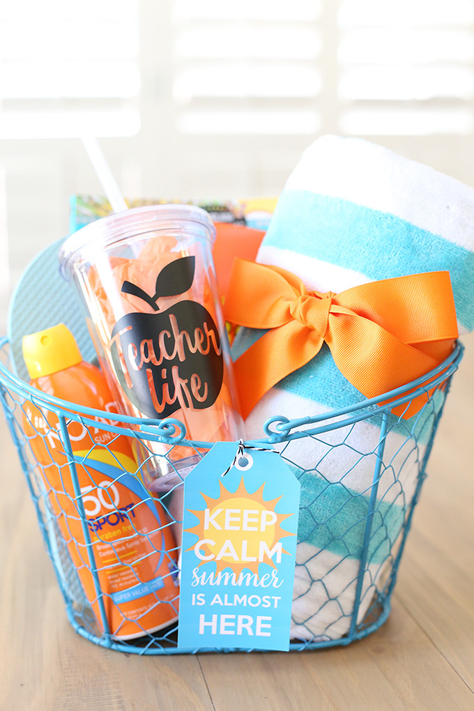 Gift Basket Ideas For Teacher Appreciation
 Craft Keep Calm Summer Teacher Gift Idea See Vanessa Craft
