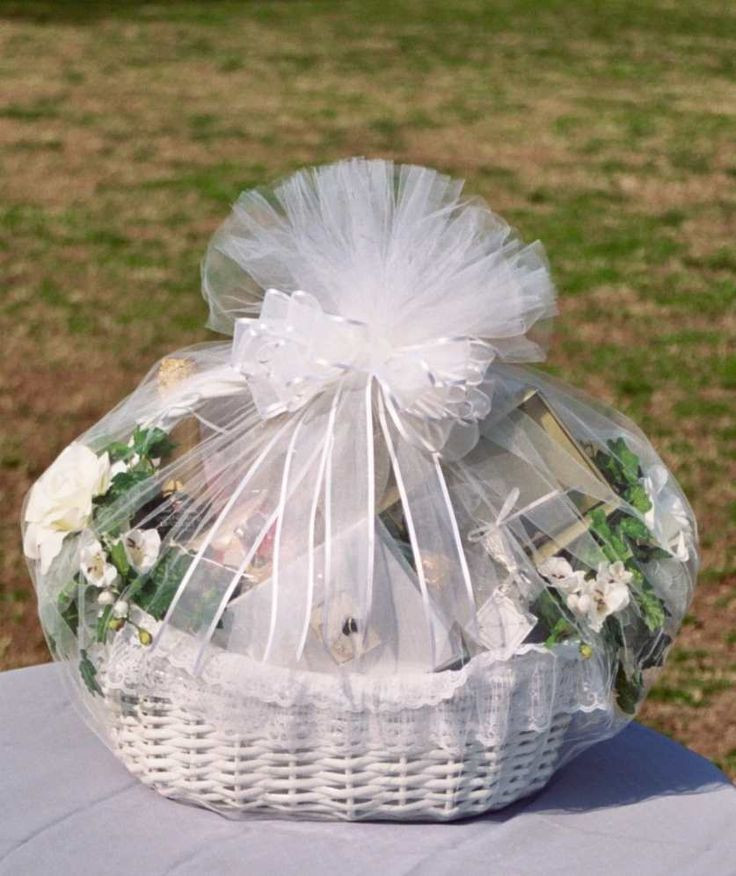 Gift Basket Wrapping Ideas
 7 best wedding images on Pinterest