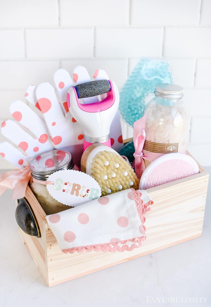 Gift Baskets Ideas For Her
 Spa at Home Gift Basket Idea Fantabulosity