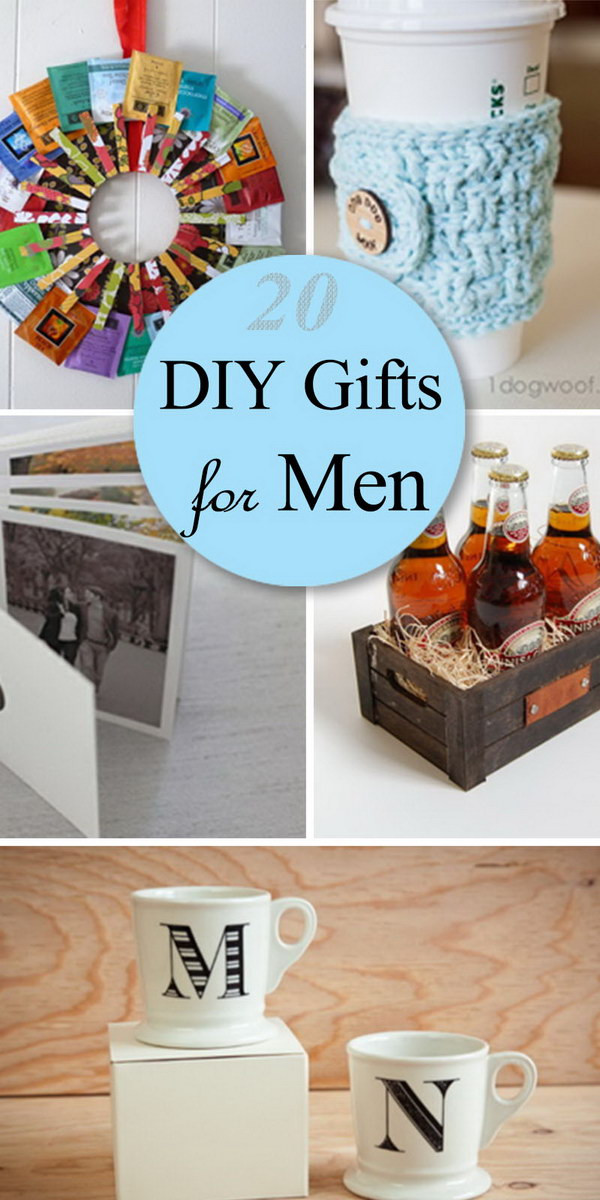 Gift For Men DIY
 20 DIY Gifts for Men Hative