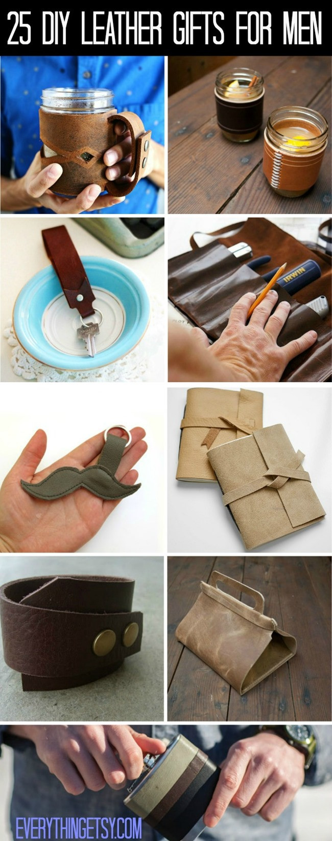 Gift For Men DIY
 25 DIY Leather Gifts for Men