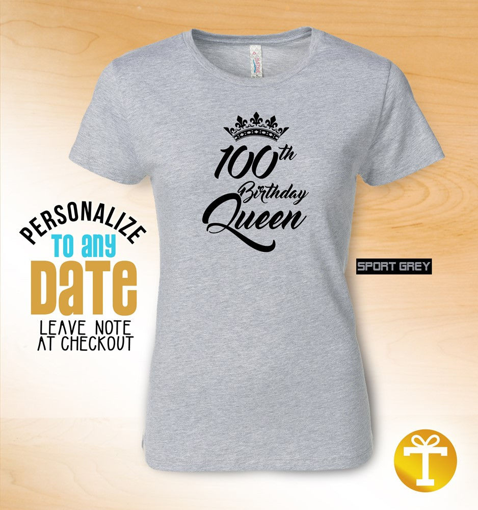 Gift Ideas For 100Th Birthday
 100th birthday Queen 100th birthday ts for women 100th