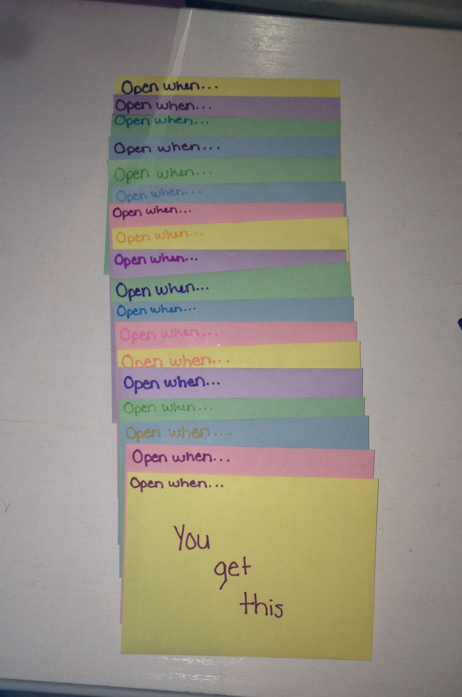 Gift Ideas For 18 Year Old Boyfriend
 Done the "open when " Letters they were fun and so cute