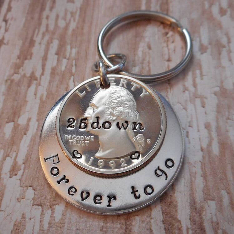 Gift Ideas For 25Th Anniversary
 25 Years Down Keychain Creative Gift Ideas and Curious Goods