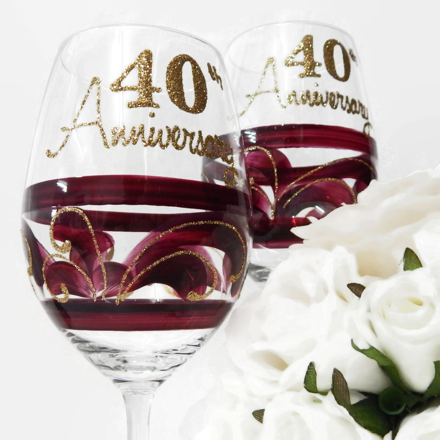 Gift Ideas For 40Th Wedding Anniversary
 Sale 40th Wedding Anniversary Gift by InaSpinNiquesWay
