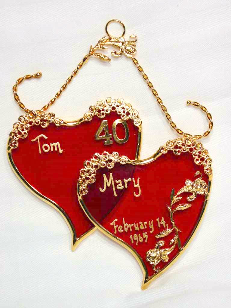 Gift Ideas For 40Th Wedding Anniversary
 40th Ruby Wedding Anniversary Gifts Personalized Engraved
