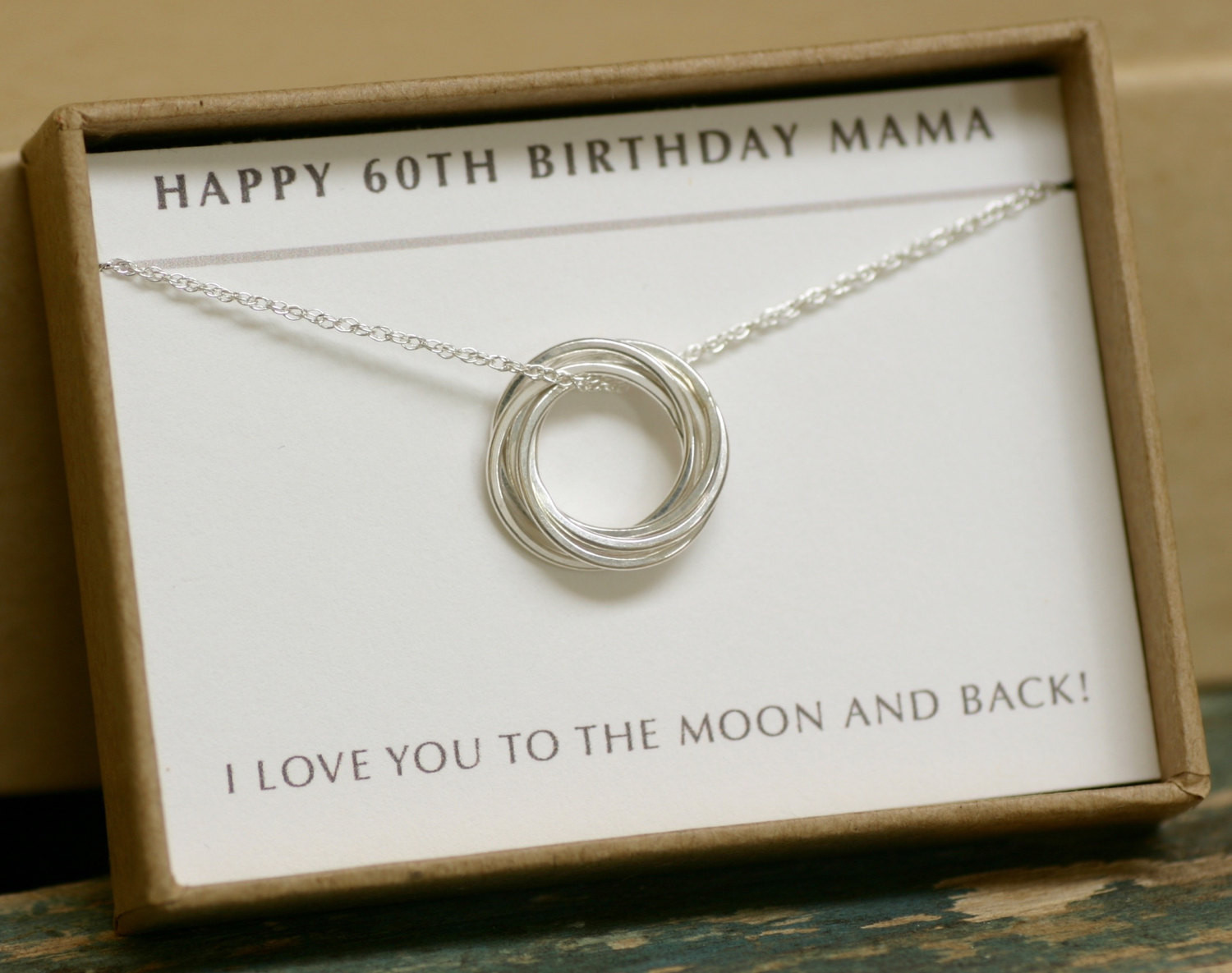Gift Ideas For 60Th Birthday
 60th birthday t 6 linked circle necklace t for mother