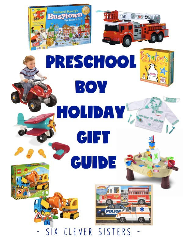 Gift Ideas For Boys Age 3
 Preschool Boy Holiday Gift Guide Six Clever Sisters