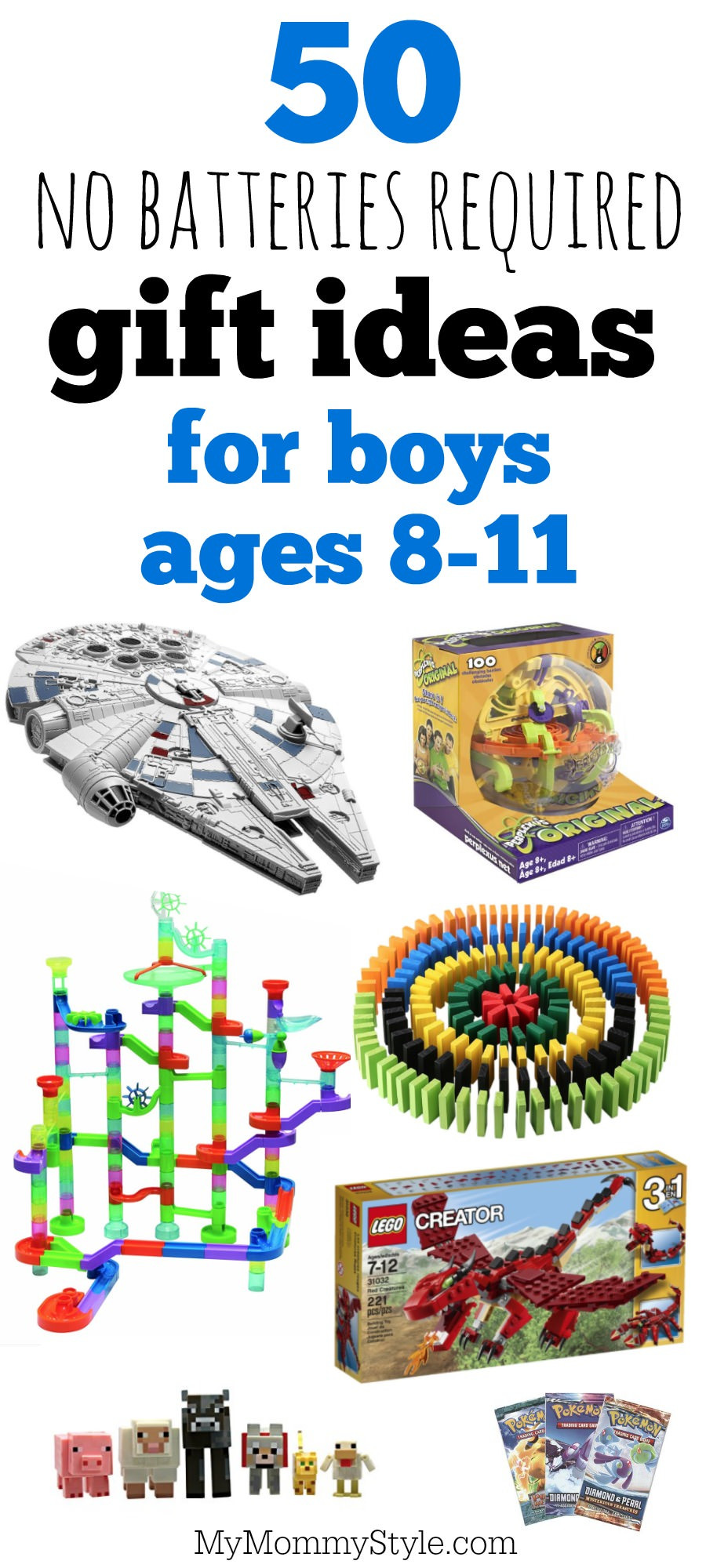 Gift Ideas For Boys Age 8
 50 battery free t ideas for boys ages 8 11 My Mommy Style