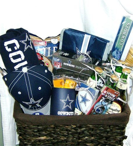 Gift Ideas For Cowboys
 dallas cowboy t basket