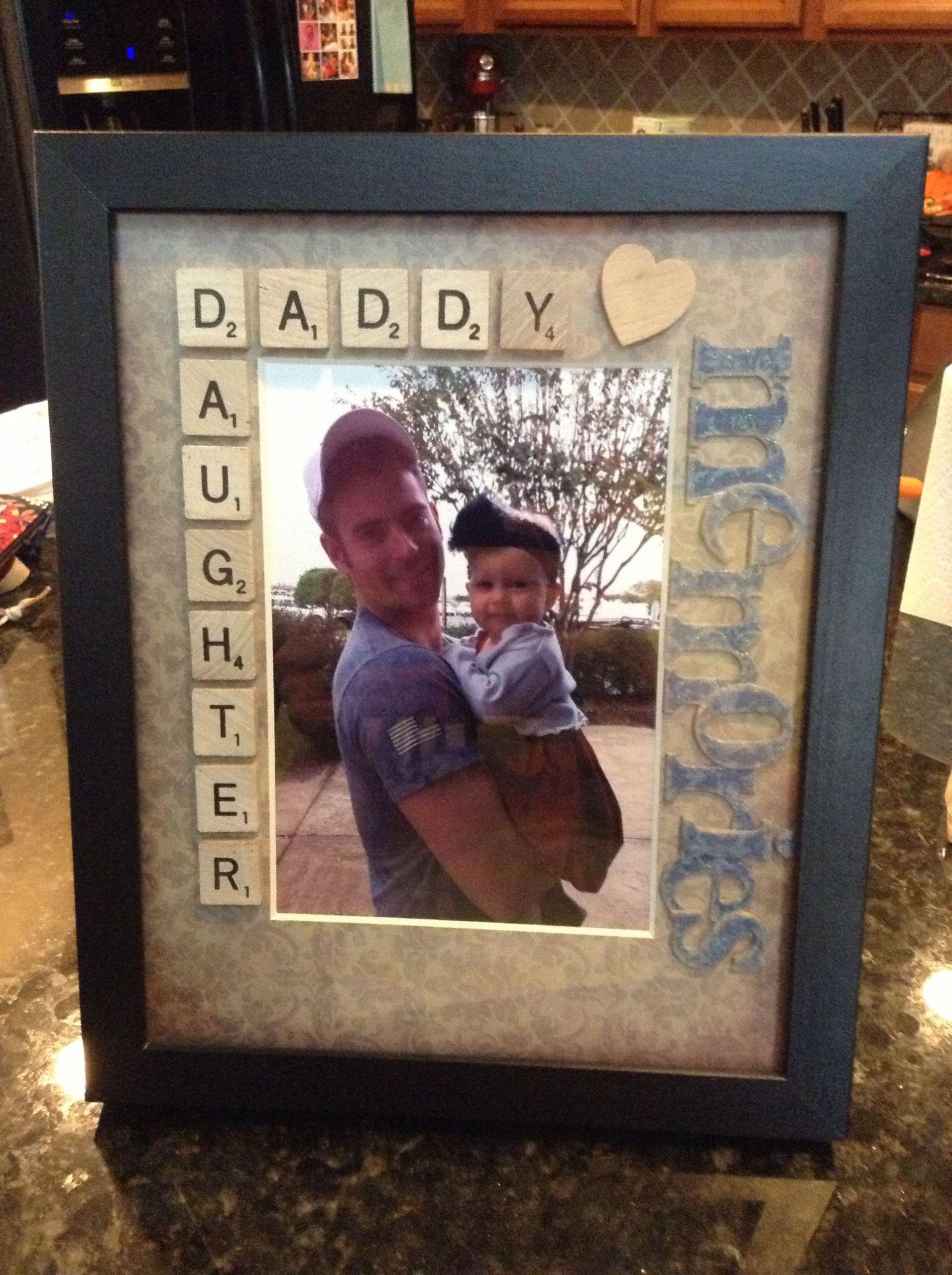 Gift Ideas For Dad From Baby Girl
 daddy daughter scrabble tiles picture frame