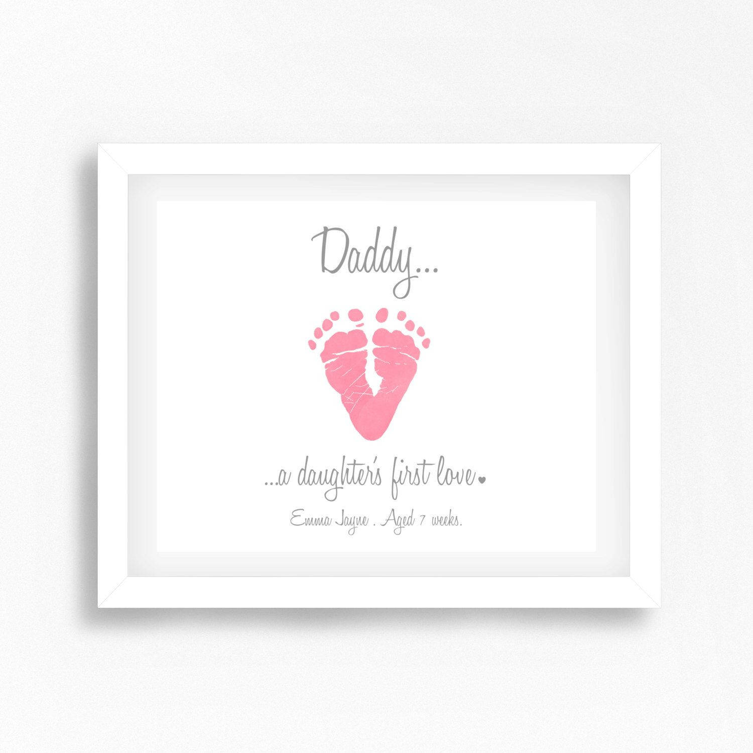 Gift Ideas For Dad From Baby Girl
 Fathers Day Gift from Daughter Newborn Baby Girl Gift for