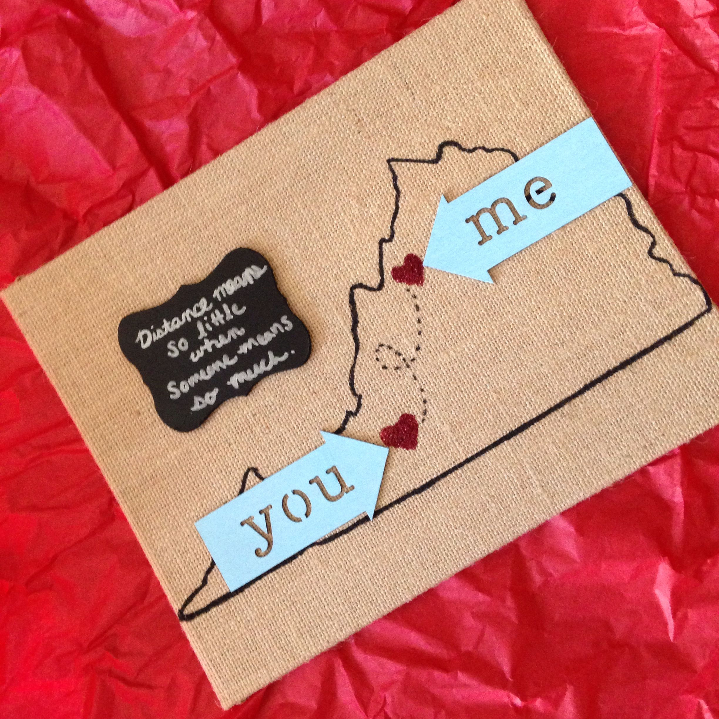 Gift Ideas For Long Distance Boyfriend
 I m in a long distance relationship & I made this for my