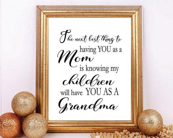 Gift Ideas For New Grandmothers
 Gift for Grandma Next Best Thing Grandmother Gift Gift for