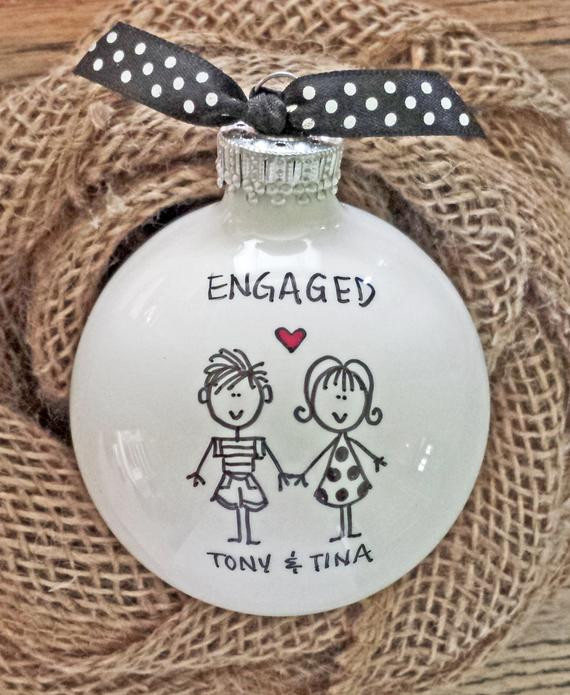 Gift Ideas For Newly Engaged Couple
 Engaged Engagement Gift Engagement Personalized by