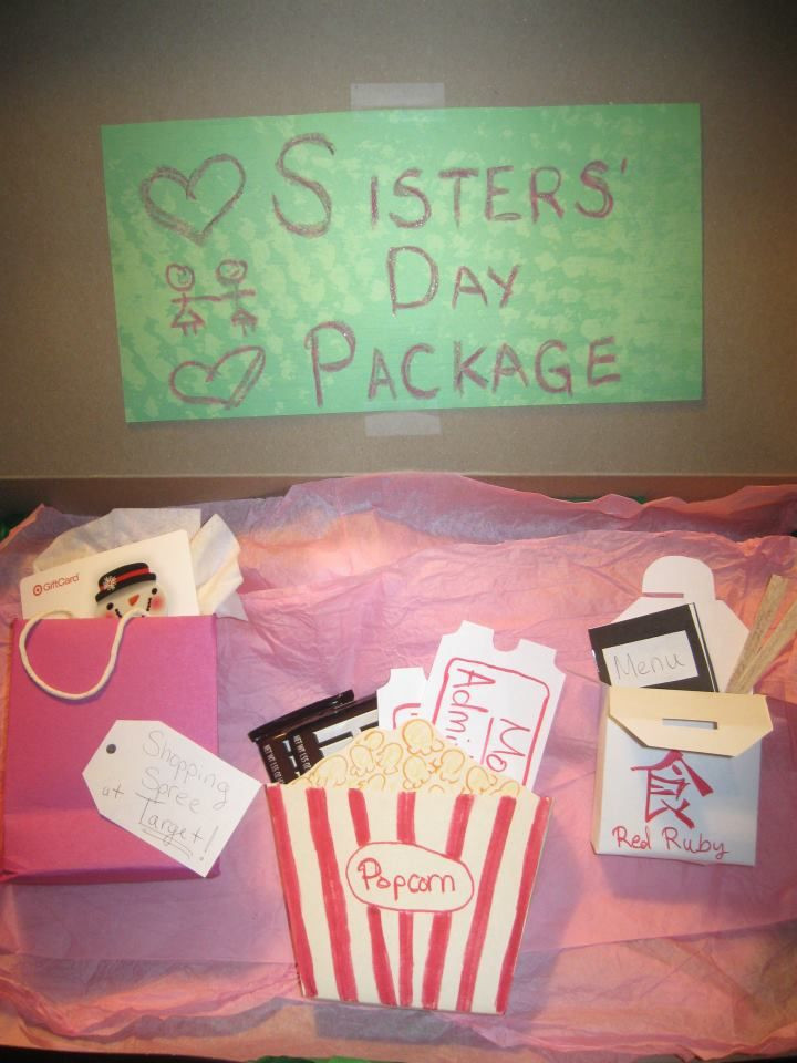 Gift Ideas For Sister Christmas
 Homemade "Sisters Day Package" as a Christmas present for
