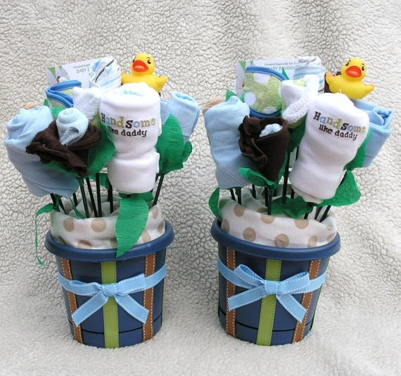 Gift Ideas For Twin Boys
 Baby Bouquets for Twin Boys Unique Gift Baby by babyblossomco