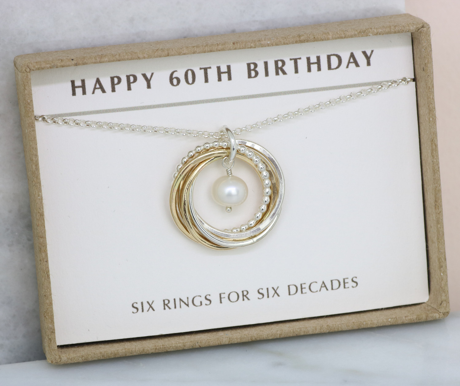 Gift Ideas For Womans 60Th Birthday
 60th Birthday Necklace with Birthstone