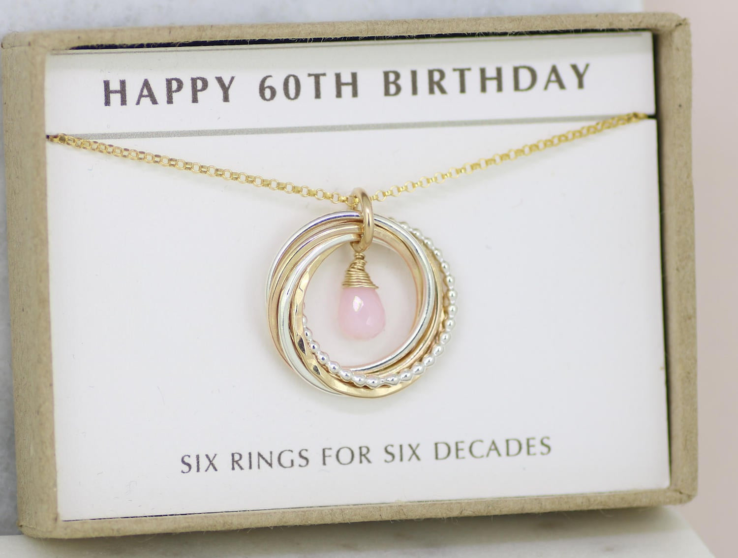 Gift Ideas For Womans 60Th Birthday
 60th birthday ts for women pink opal necklace for October