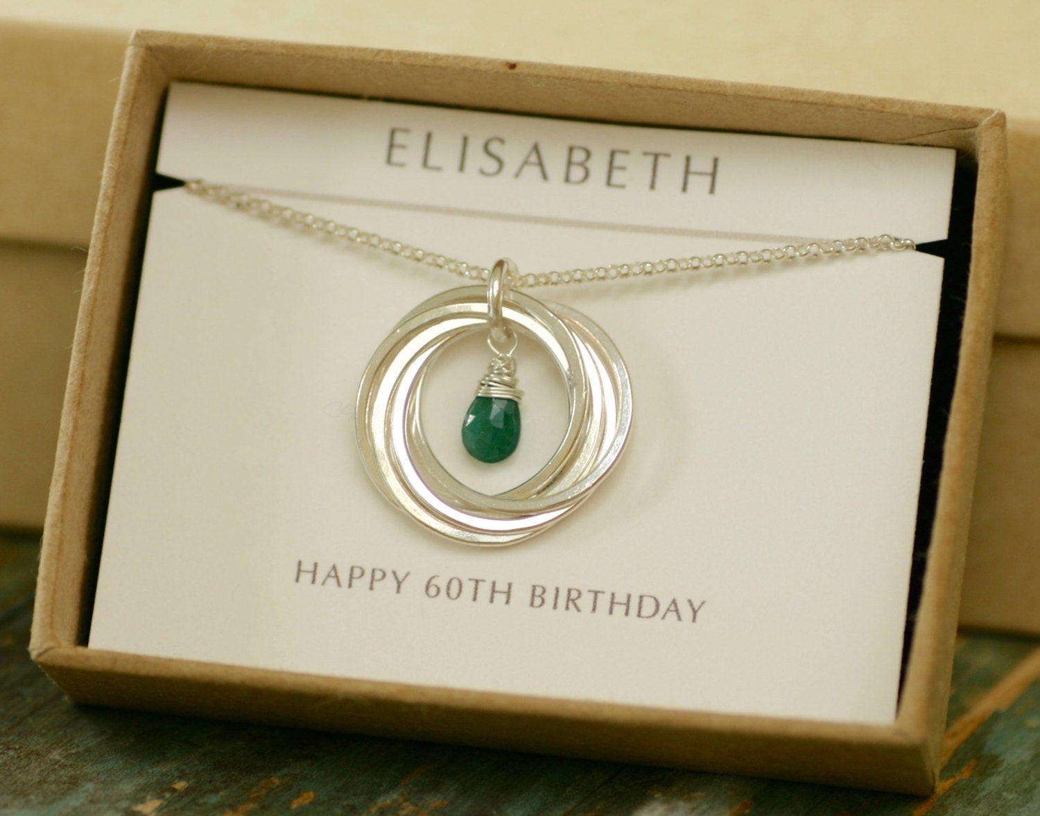 Gift Ideas For Womans 60Th Birthday
 60th birthday t for mum t for women emerald necklace