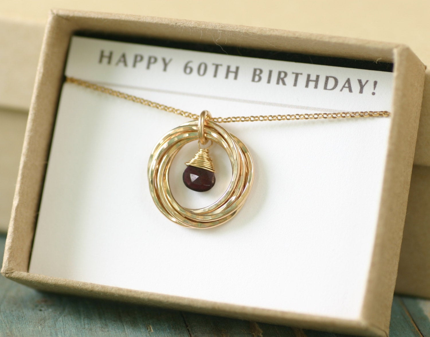 Gift Ideas For Womans 60Th Birthday
 60th birthday t for women garnet necklace for mom t