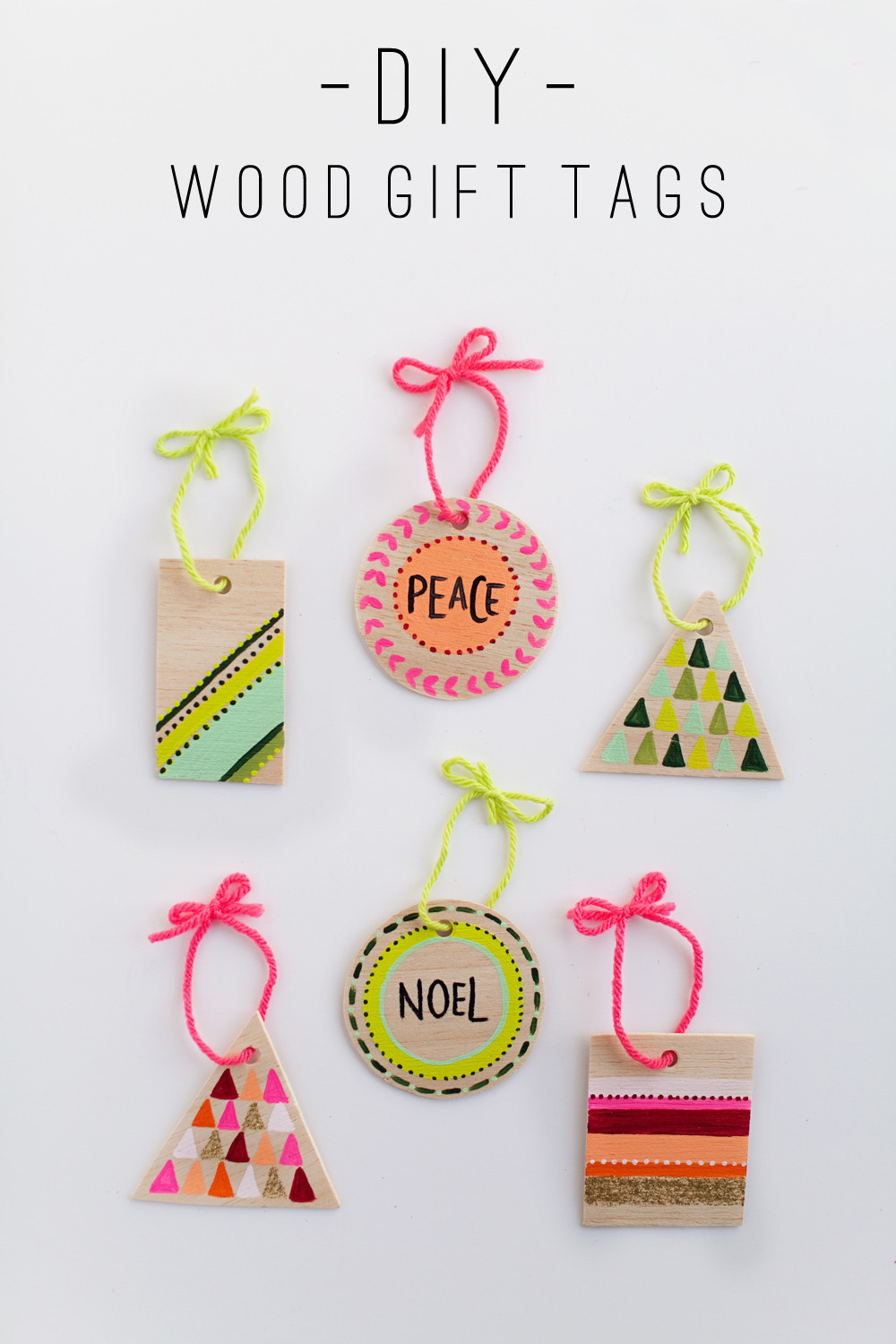 Gift Tags DIY
 TELL DIY WOOD GIFT TAGS AND ORNAMENTS Tell Love and Party