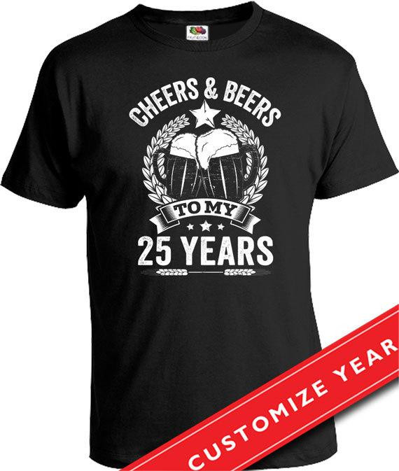 Gifts For 25th Birthday
 25th Birthday Gift Ideas For Men 25th Birthday Man Cheers And