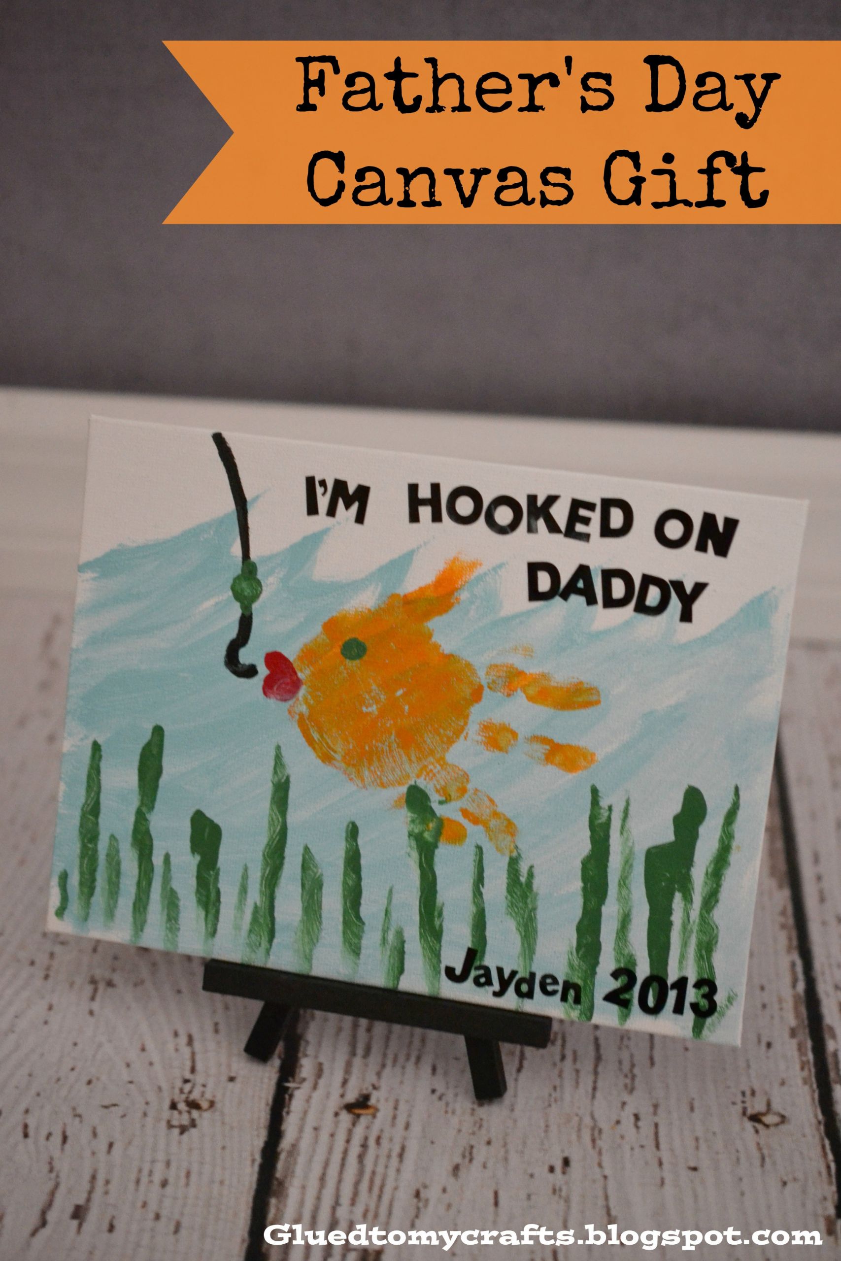 Gifts For Daddy From Kids
 Fathers Day Make a Canvas Gift Mom it Forward