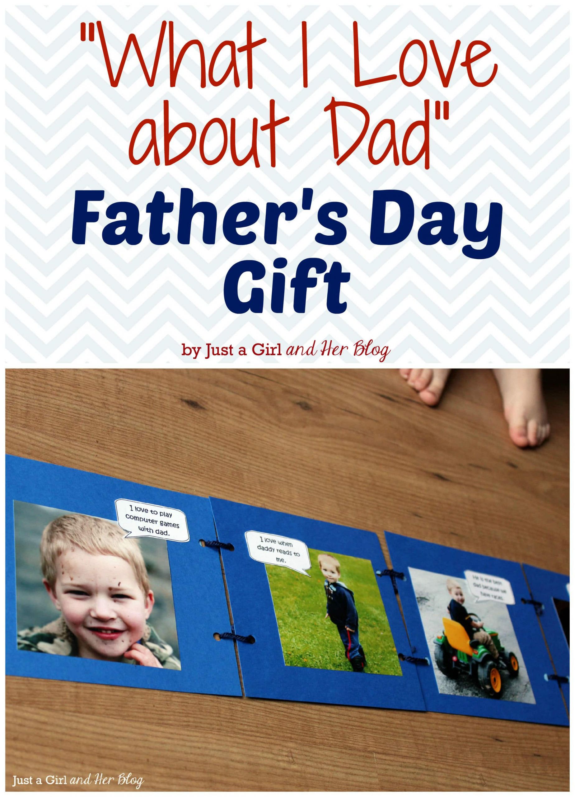 Gifts For Daddy From Kids
 "What I Love about Dad" Father s Day Gift