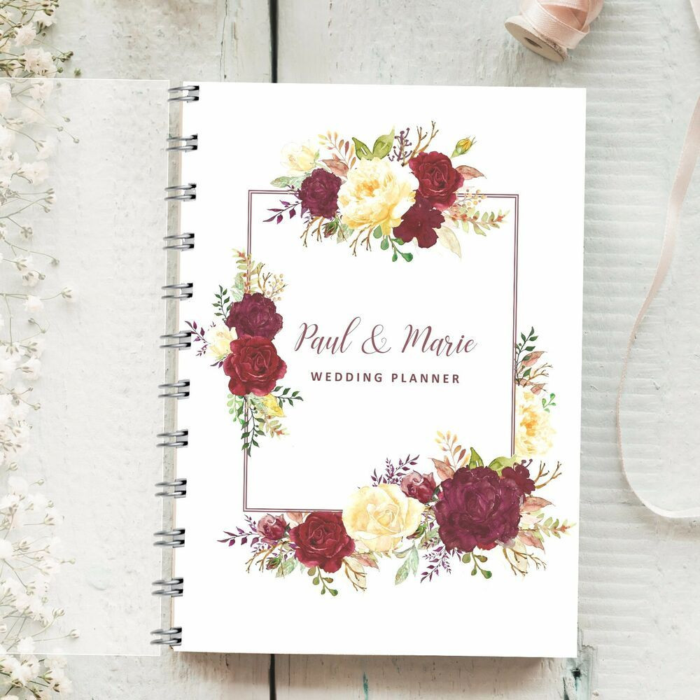 Gifts For Wedding Planner
 Details about Personalised Wedding Planner Burgundy