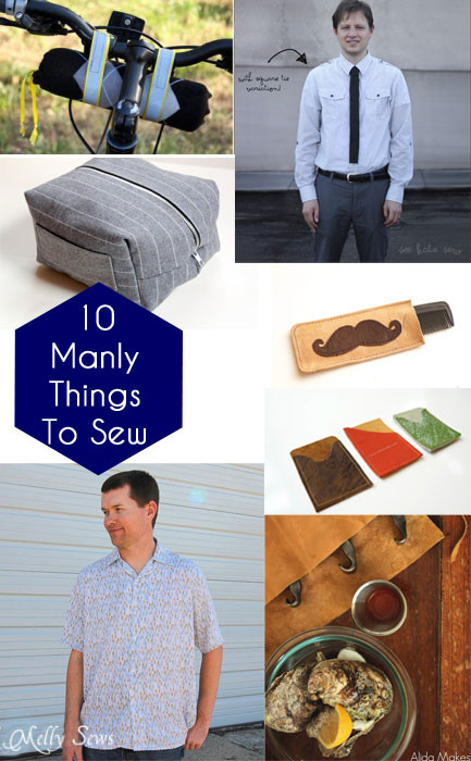 Gifts To Sew For Men
 Sewing for Men 10 Manly Projects Melly Sews