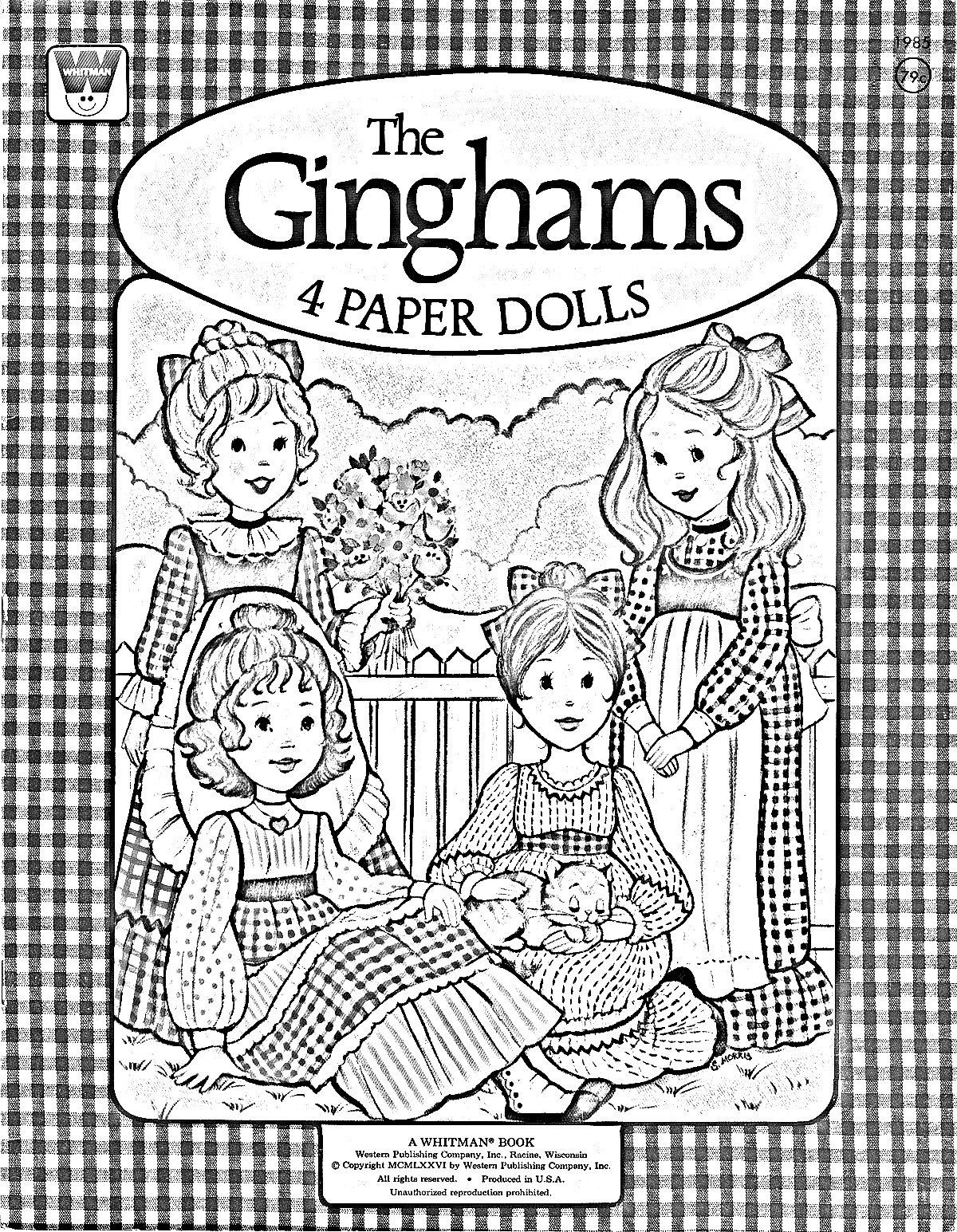 Gingham Girls Coloring Book
 The Ginghams coloring page Paper Doll Cover