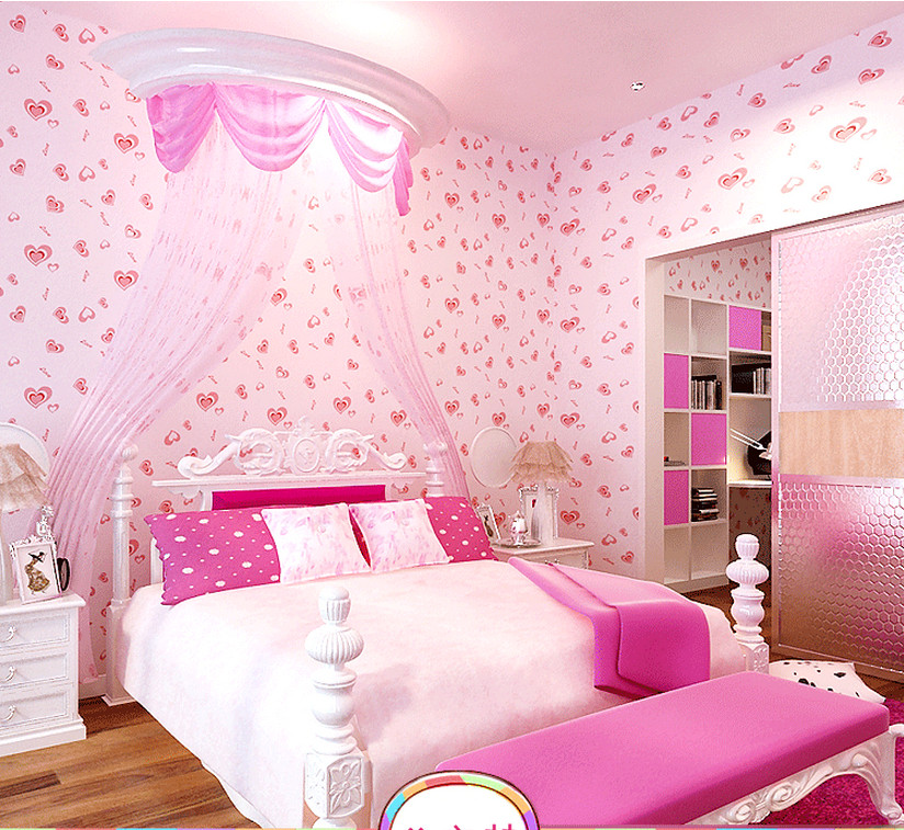 Girl Bedroom Wallpaper
 [49 ] Pink Wallpaper for Girls Room on WallpaperSafari