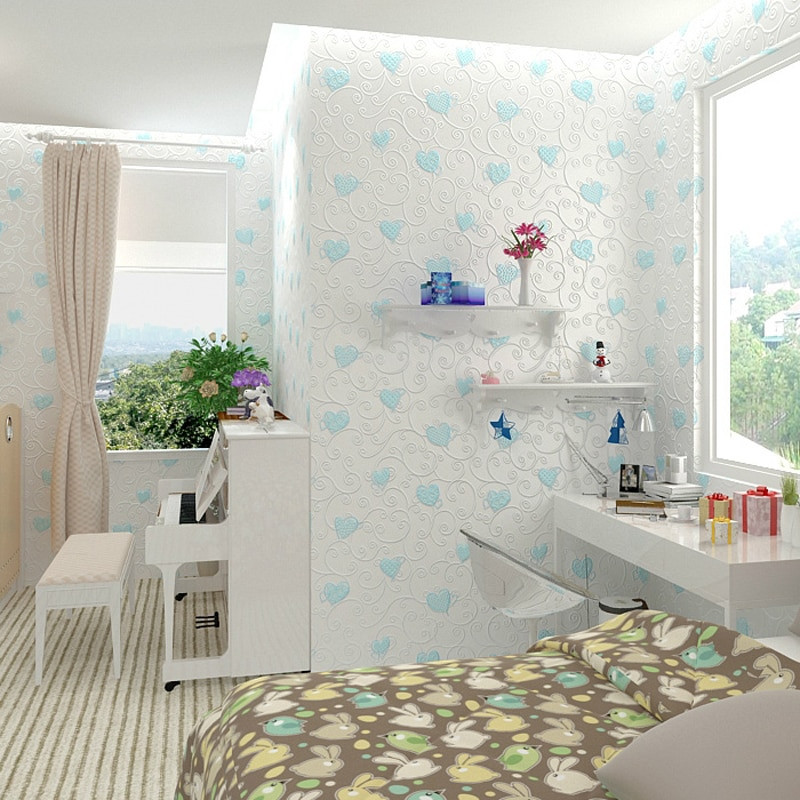 Girl Bedroom Wallpaper
 Children Wallpaper Roll Girls Bedroom Wallpapers Non woven