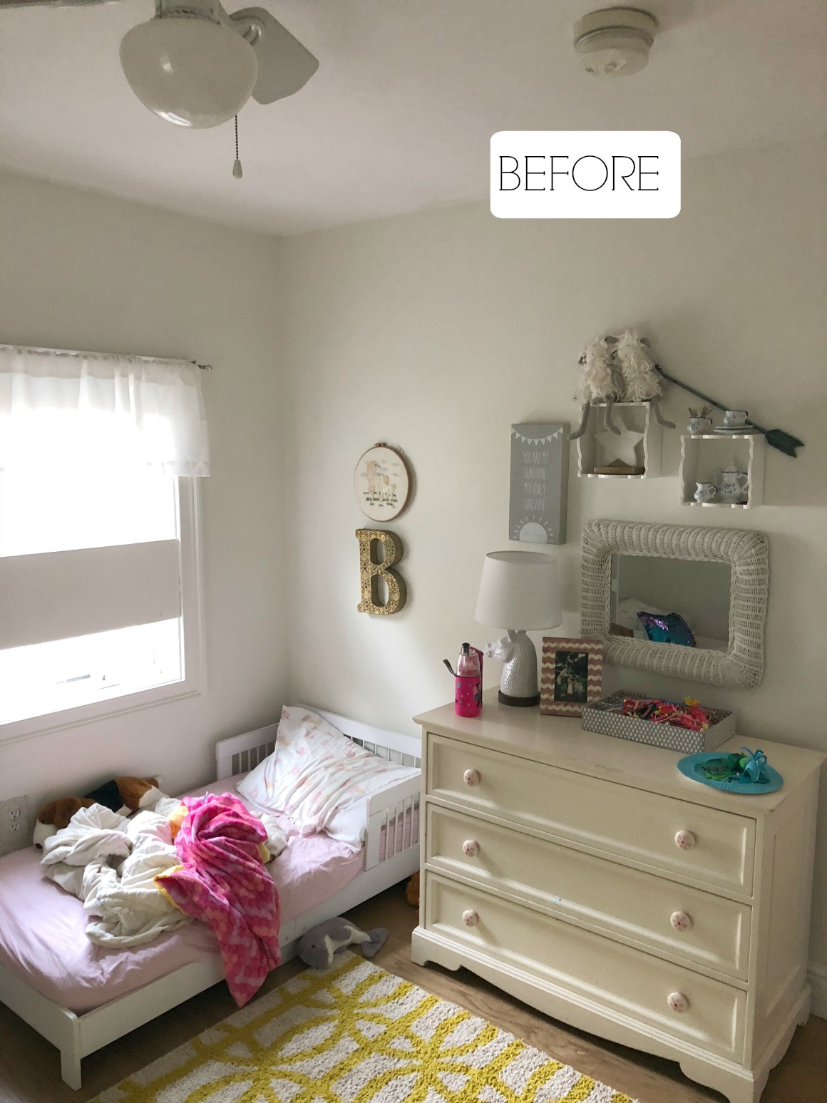 Girl Bedroom Wallpaper
 Small Girls Bedroom Makeover with Wallpaper Accent Wall