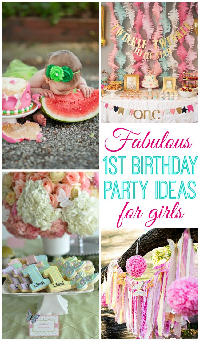 Girl First Birthday Decorations
 Baby Girl Turns e Design Dazzle