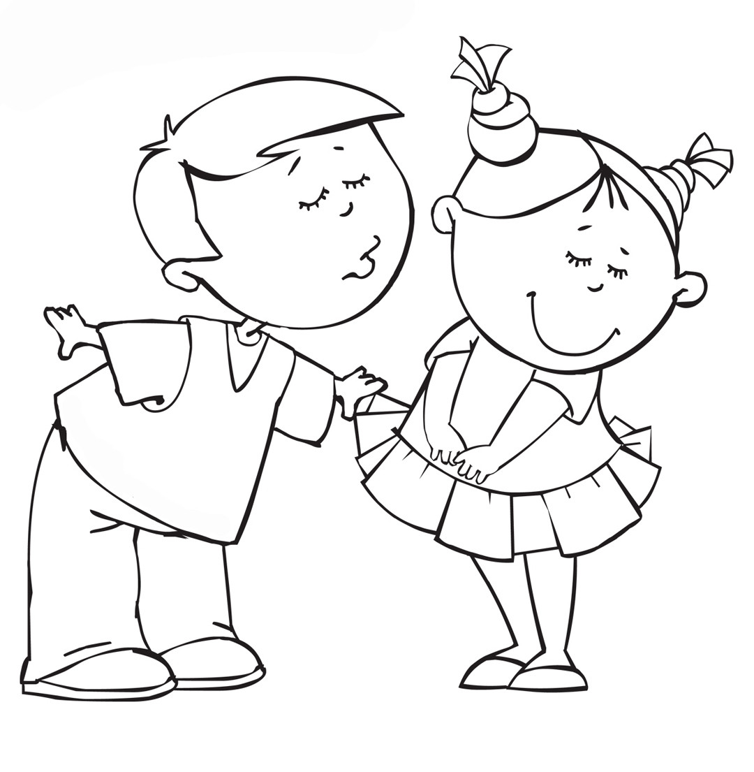 Girls And Boys Coloring Pages
 Girl and boy coloring pages to and print for free