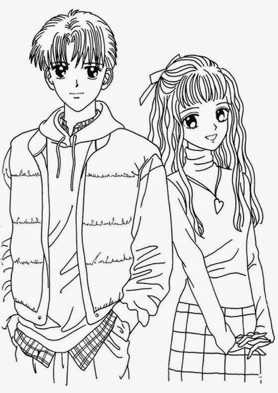 Girls And Boys Coloring Pages
 Coloring Pages Anime Coloring Pages Free and Printable