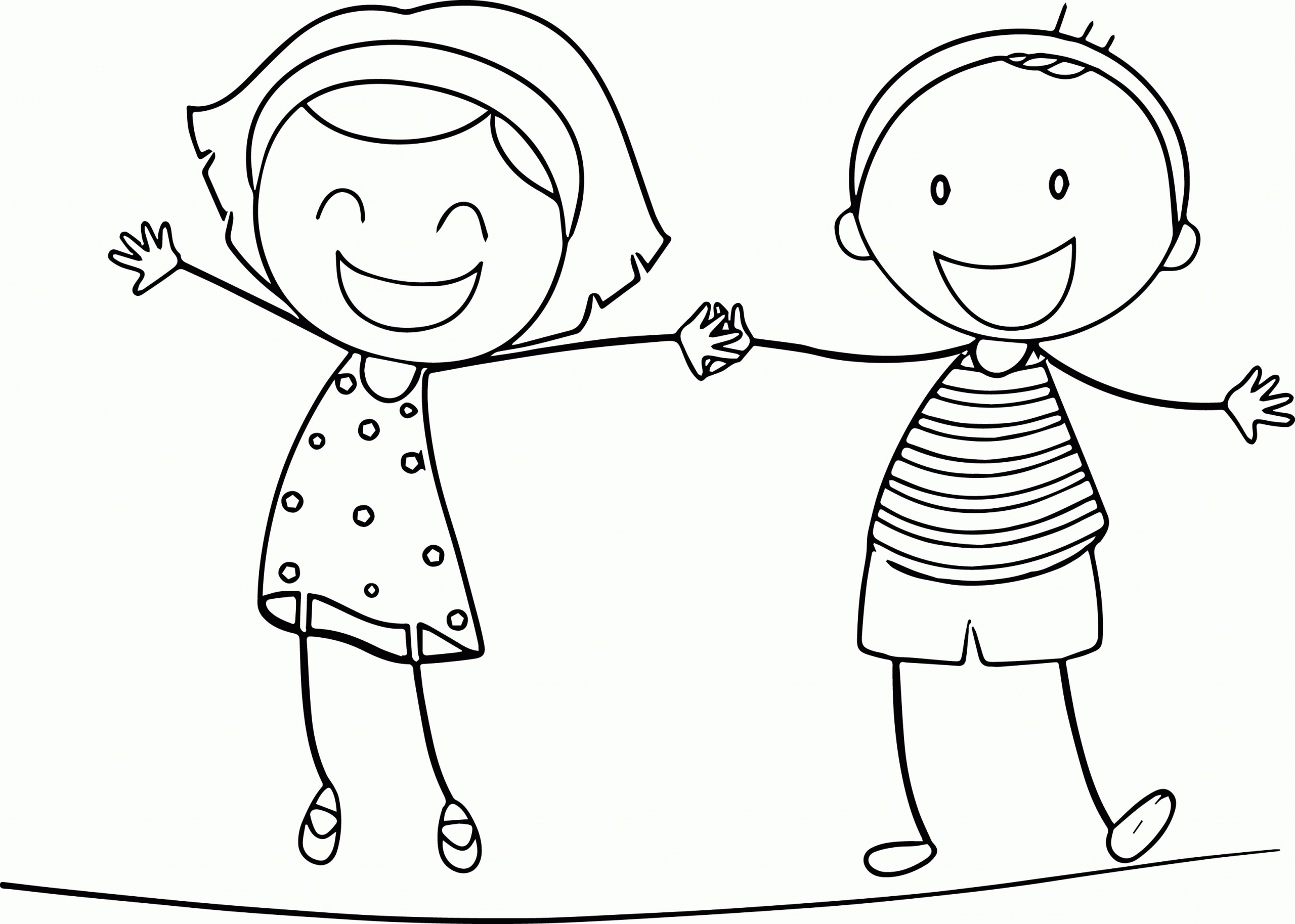 Girls And Boys Coloring Pages
 Coloring Pages Boy And Girl Coloring Home