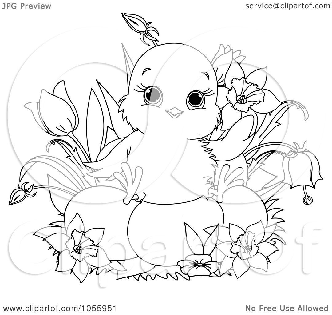Girls Are Not Chicks Coloring Book
 Royalty Free Vector Clip Art Illustration of a Coloring